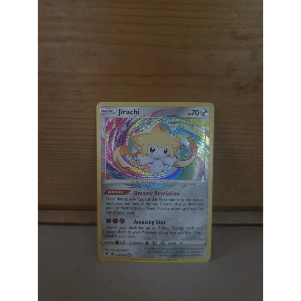 Pokémon Company Jirachi 119/185 SWSH04 Vivid Voltage Amazing Rare Holo ENG